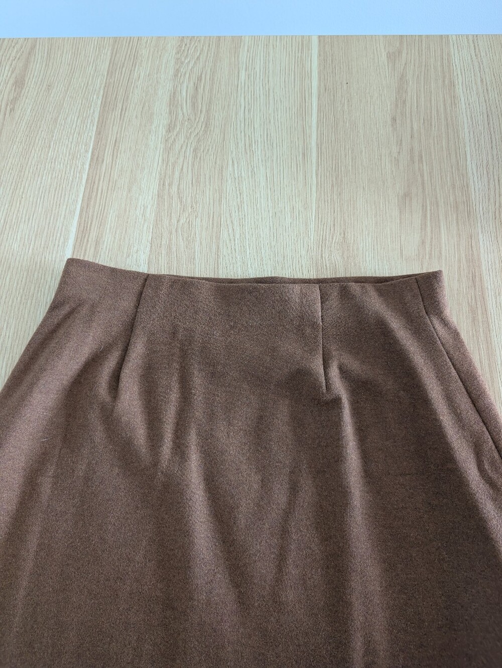 Uniqlo Brown A-Line Midi Skirt - Picture 3 of 3